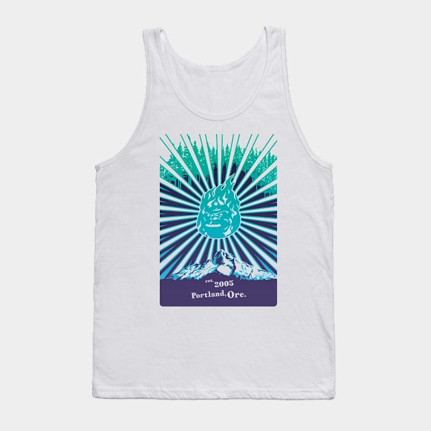 Retroposter (on white) Tank Top by MunkeeWear